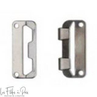 Agrafes et barrettes plates pour jupes et pantalons - 20mm - Argenté - Prym ® - 267260 Prym ® - Mercerie - 2