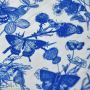 Tissu coton motif fleurs et papillons collection "Sakha" - Blanc et bleu - Les Filles à Pois ® - Oeko-Tex ® Les Filles à Pois - 