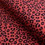 Tissu jersey motif léopard collection "Contrastes" - Rouge et noir - Les Filles à Pois ® - Oeko-Tex ® Les Filles à Pois - Design