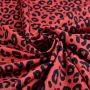 Tissu jersey motif léopard collection "Contrastes" - Rouge et noir - Les Filles à Pois ® - Oeko-Tex ® Les Filles à Pois - Design