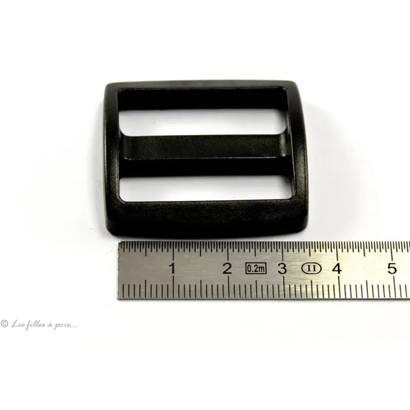 Boucle coulissante de réglage en plastique pour sangle - Noir - 32mm - Lot  de 2 Vente en ligne Couleur Noir