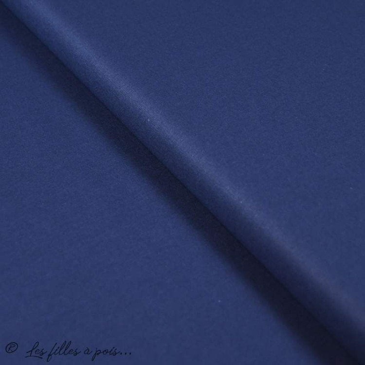 Coupon de tissu popeline de coton uni - Bleu marine - 410cm Autres marques - Tissus et mercerie - 47