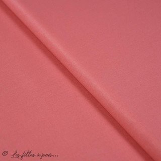 Coupon de tissu popeline de coton uni - Corail - 200cm Autres marques - Tissus et mercerie - 43