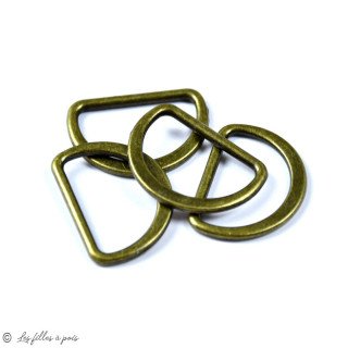 Soporte "D" - 25mm o 32mm - Bronce - Juego de 2 piezas Autres marques - Tissus et mercerie - 1