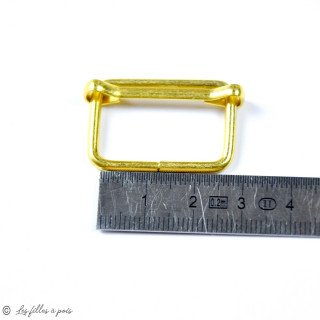 Hebillas deslizantes ajustables para correas - Oro - 20mm, 25mm o 30mm - Juego de 2 Autres marques - Tissus et mercerie - 2