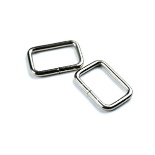 Lazo rectangular para correa - Plata - 20mm, 25mm o 30mm - Lote de 2 Autres marques - Tissus et mercerie - 2