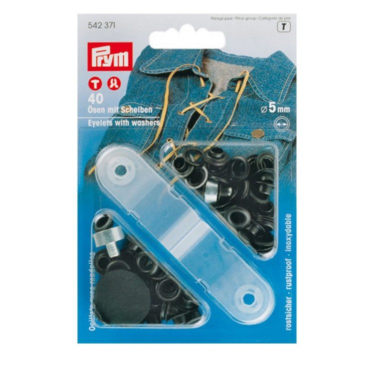 Oeillets à sertir avec outils de pose - Rond - 5mm - Prym ® Prym ® - Mercerie - 4