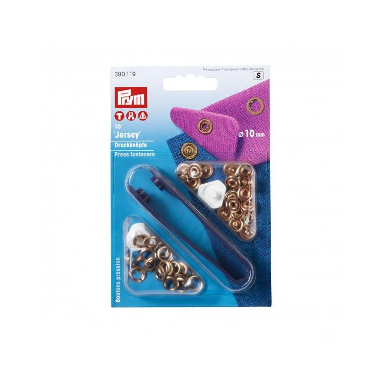 Espárrago de presión dentado jersey abierto con herramienta - 10mm - Prym ® (Prym®) Prym ® - Mercerie - 3