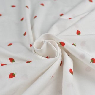 Tissu popeline motif coccinelle - Blanc, rouge et noir Autres marques - Tissus et mercerie - 2