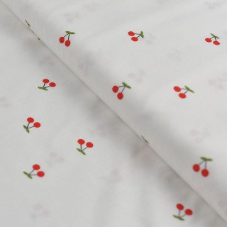 Tissu popeline motif coccinelle - Blanc, rouge et noir Autres marques - Tissus et mercerie - 1