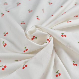 Tissu popeline motif coccinelle - Blanc, rouge et noir Autres marques - Tissus et mercerie - 2