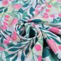 Tissu lycra motif fleurs collection "Anna" - Blanc, rose et vert - Les Filles à Pois - UV50+ Les Filles à Pois - Design ® - Merc