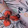 Tissu lycra motif fleurs collection "Anna" - Tons orangés et roses - Les Filles à Pois - UV50+ Les Filles à Pois - Design ® - Me