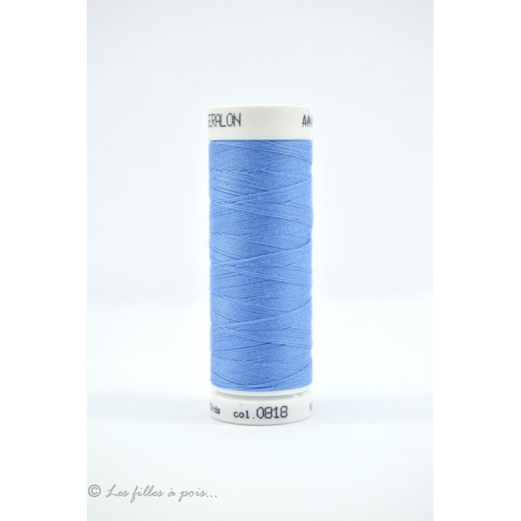 Fil à coudre Mettler Seralon 200m - Bleu - 0818 METTLER ® - Fils à coudre et à broder - 1