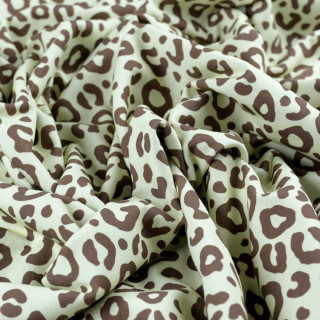 Rizo estampado leopardo "Contrastes" - Marrón y vainilla - Les Filles à Pois Les Filles à Pois - Design ® - Mercerie et Tissus -