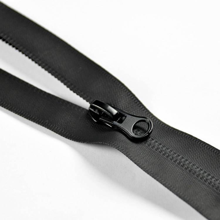 Cremallera de poliuretano impermeable con cursor inverso - Negro Sélection Les Filles à Pois - Mercerie et Tissus - 1
