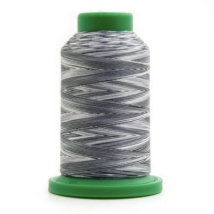 Fil à broder universel machine ISACORD MULTI COLORE Chiné 1000M - gris - 9005 METTLER ® - Fils à coudre et à broder - 1