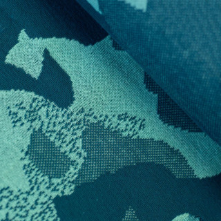 Tissu jersey jacquard motif camouflage "Army" - Tons bleus vert Autres marques - Tissus et mercerie - 1