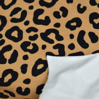 Rizo con estampado de leopardo "Contrastes" - Camel y negro - Les Filles à Pois Les Filles à Pois - Design ® - Mercerie et Tissu