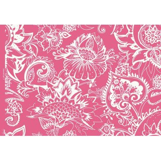 Tejido de rizo paisley "L'Oranaise" - Bombón rosa - Les Filles à Pois Les Filles à Pois - Design ® - Mercerie et Tissus - 1