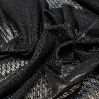 Tule jacquard liso e macio - Preto - Oekotex Autres marques - Tissus et mercerie - 4